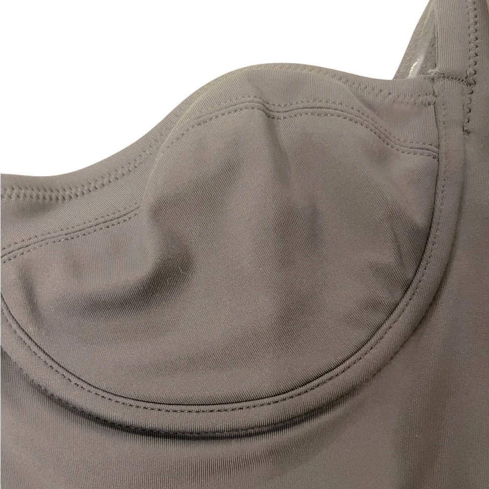 NWT SKIMS Shaping Swim Underwire One Piece Gunmetal - Size XS